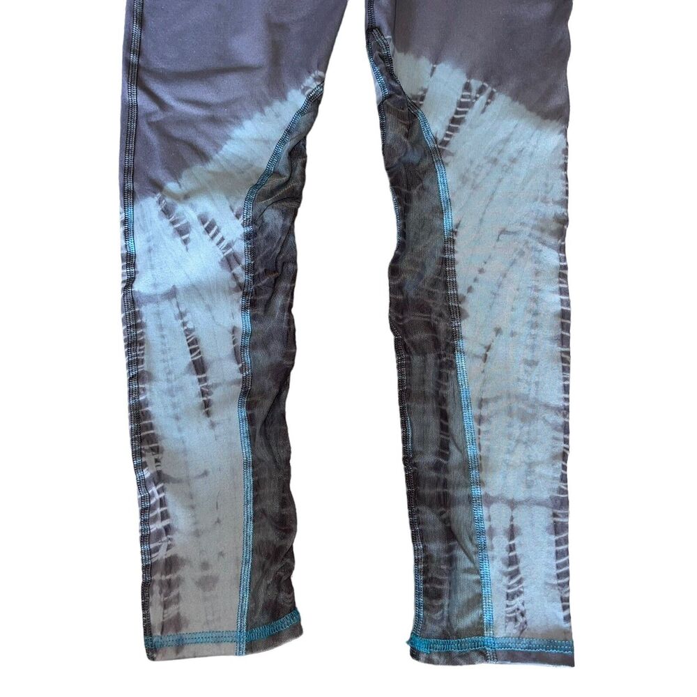 Electric & Rose Leggings Tie Dye Mesh Panel - Picture 4 of 7